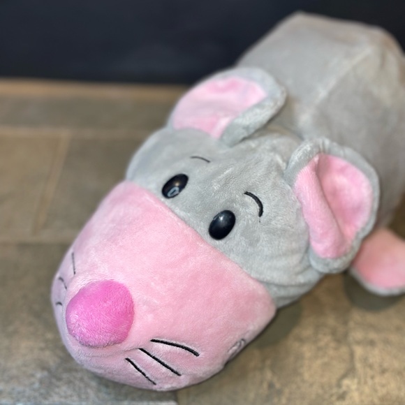 Flip A Zoo Caleb Cat Pink White Sawyer Mouse Gray Pink All Ages 18" Long 2015 - Picture 6 of 9